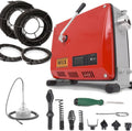 XIIW Furets déboucheurs, 500 W, 450 tr/min, 46 m, 20 m, 100 mm, Argenté, Furet Déboucheur Électrique Moteur Cuivre