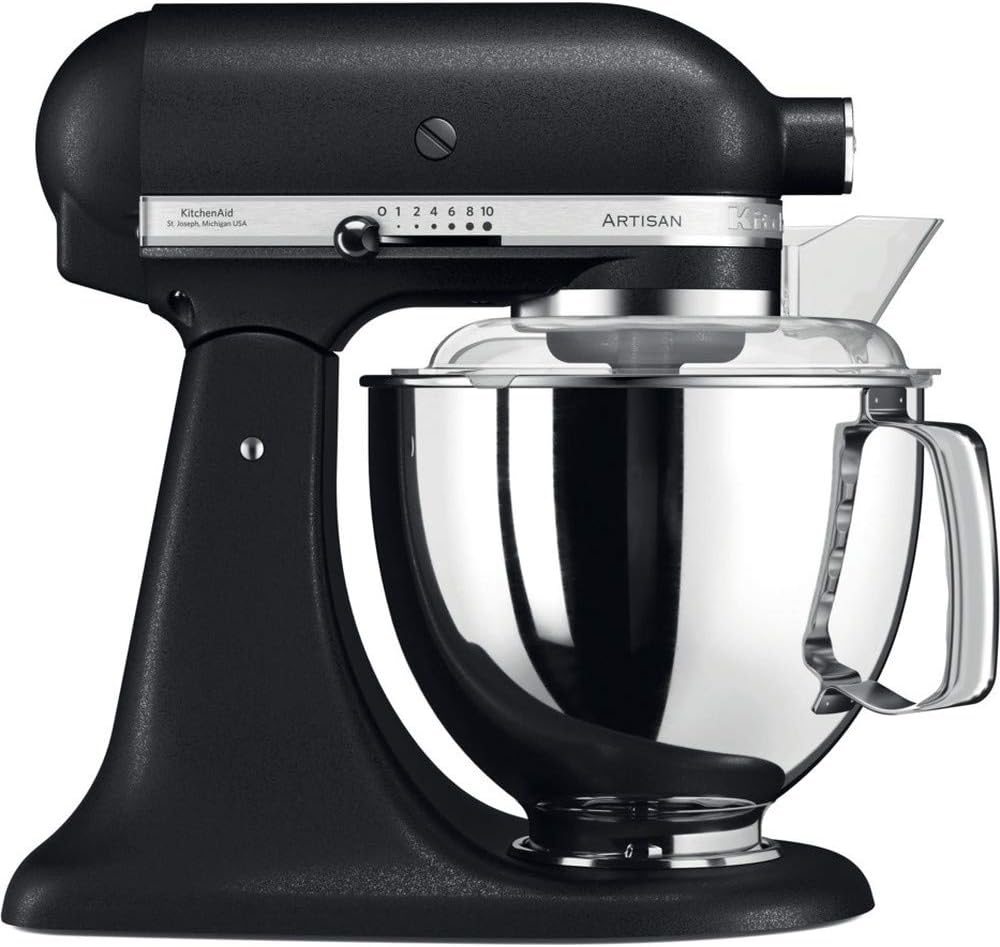 KitchenAid robot pâtissier, 3 L, Argenté/Noir, 8 et - Truffe noir