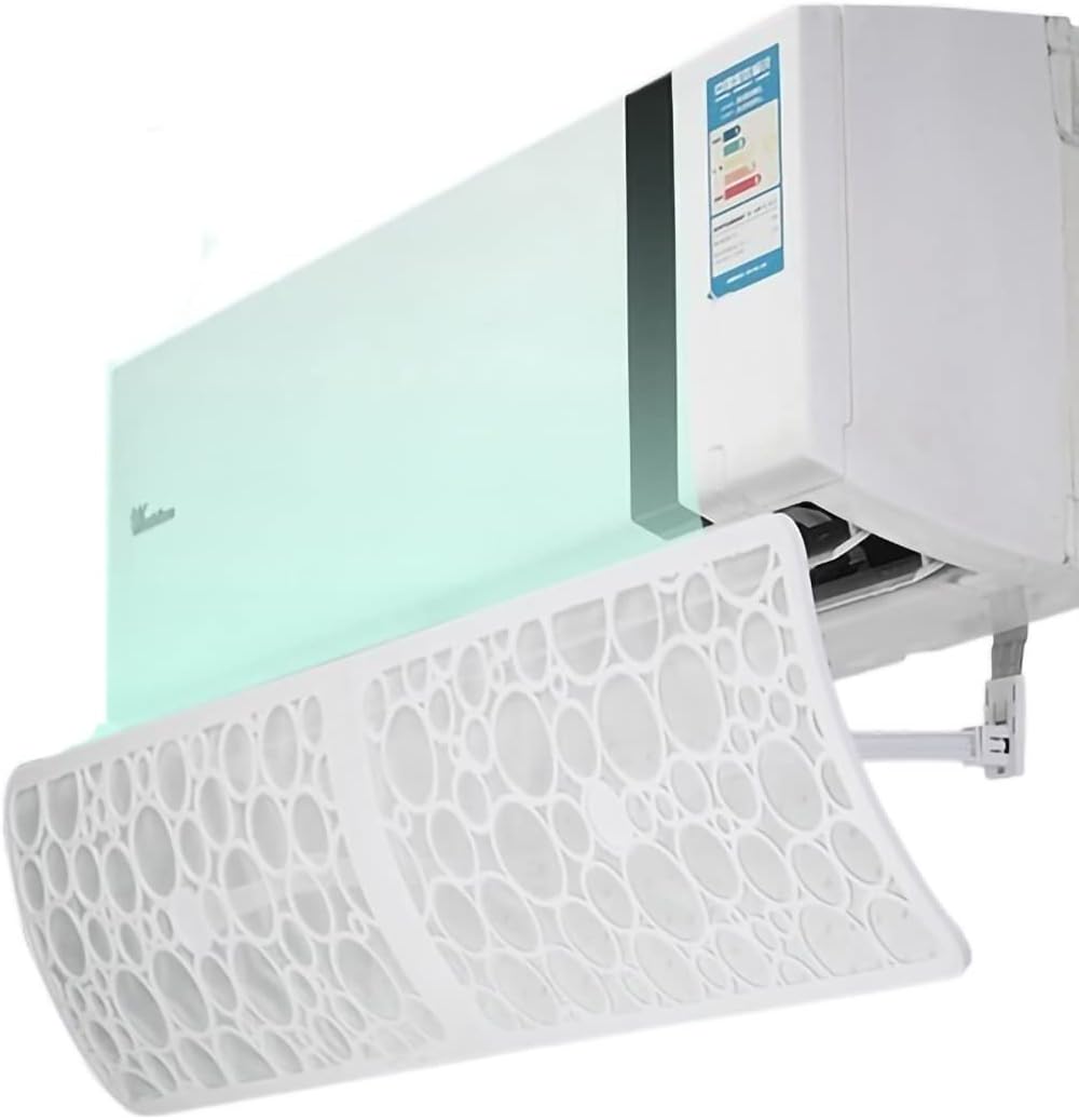 LOKLNEYK Filtres, 90 cm, 120 cm, 90 cm, blanc, Déflecteur d'air, pare-vent, déflecteur de sortie, compatible avec les climatiseurs muraux( )