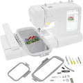 Levkitch machine à coudre, 43 × 38 × 35 cm, 45 W., 100-240 V, 50/60 Hz., blanc., et à broder pour ordinateur