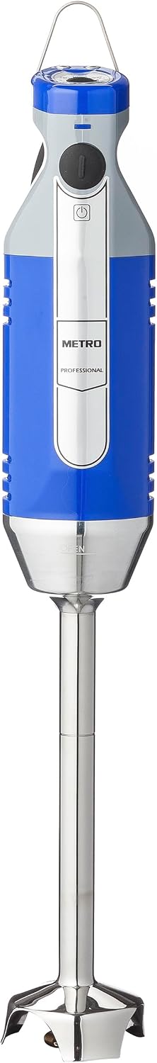 METRO Professional blender, 250 W, 19 cm, 8 Litres, Bleu, Mixeur Plongeant GSM1000 120, Vitesse Variable, Plusieurs Accessoires