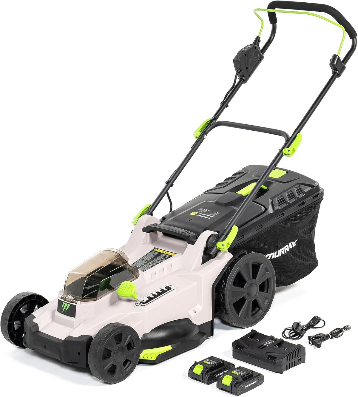 Murray tondeuse à gazon, 2x20, 2900 TR/Min, 43 cm, 50 L, Noir, sans Fil V Li-ION avec Moteur à Induction ( ) MU-BAT-LM43-KIT