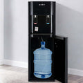 EXSHUING fontaine à eau, Noir, À Chargement par Le Bas, sur Pied, Compatible avec Les Bonbonnes De 5 Gallons
