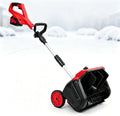 HEROADNCKFOAM Chasse-neige, Alliage + Plastique, Noir, Pelle à Neige Électrique sans Fil à Moteur sans Balais