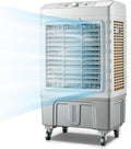 WilkSxyc rafraîchisseur d'air, 50 x 37 x 85 cm, 150 W, 60x40x102 cm, Blanc, Refroidisseur D'air Par Évaporation Portable