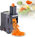 Hachoir trancheuse électrique, 265 x 370 x 295 mm., 100 W., Noir, à légumes électrique, trancheuse et broyeuse multifonction pour couper en dés