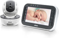 Alecto Moniteurs vidéo, Blanc, DVM200M - Babyphone avec caméra et écran couleur 4.3', /anthracite