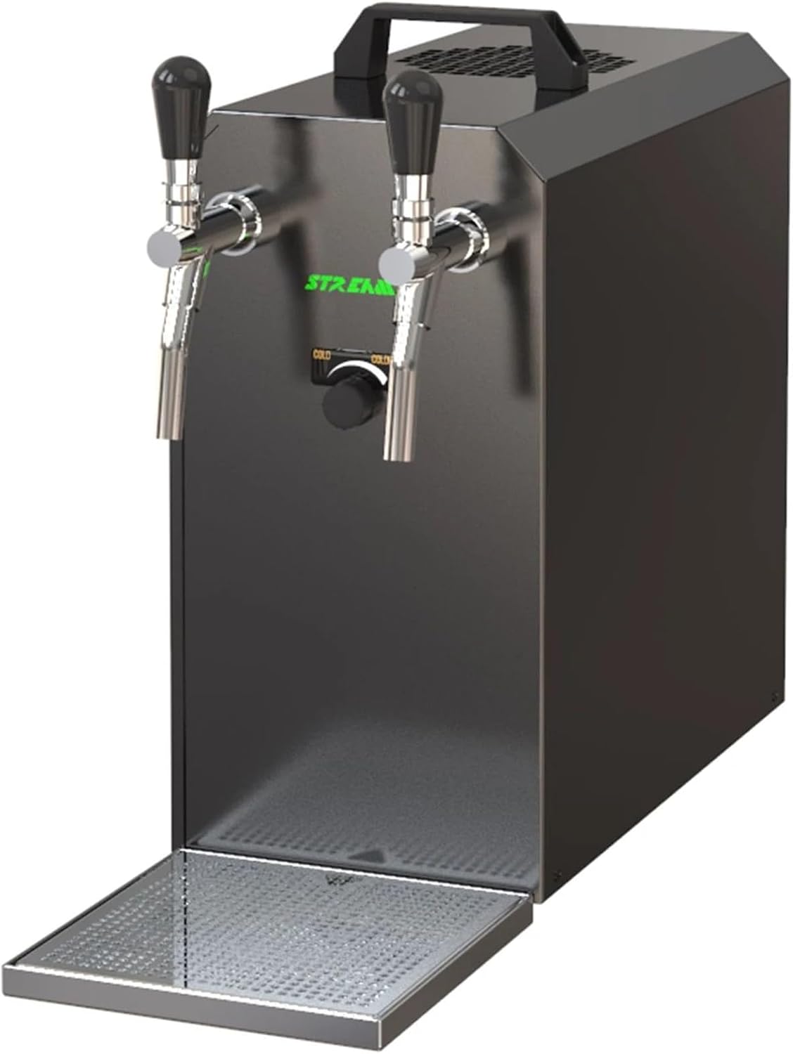 ich-zapfe.de Tireuses à bières, 2 l, 55 l, Argenté, Tireuse à bière Stream 50 Ensemble Complet avec Refroidisseur Direct