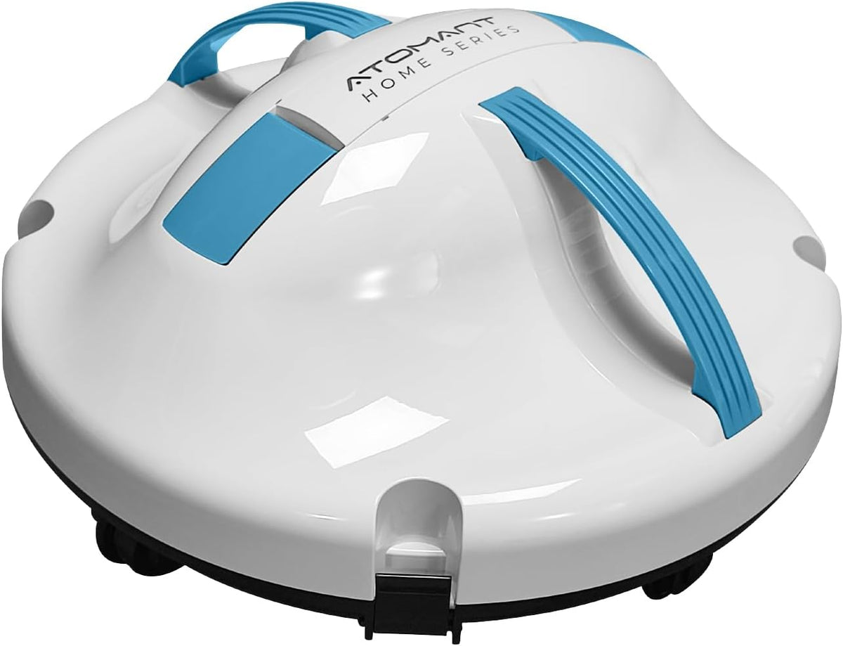 LED ATOMANT Systèmes de nettoyage automatique, Noir, Robot Nettoyeur de Piscine sans Fil, Double Moteur, Double Aspiration