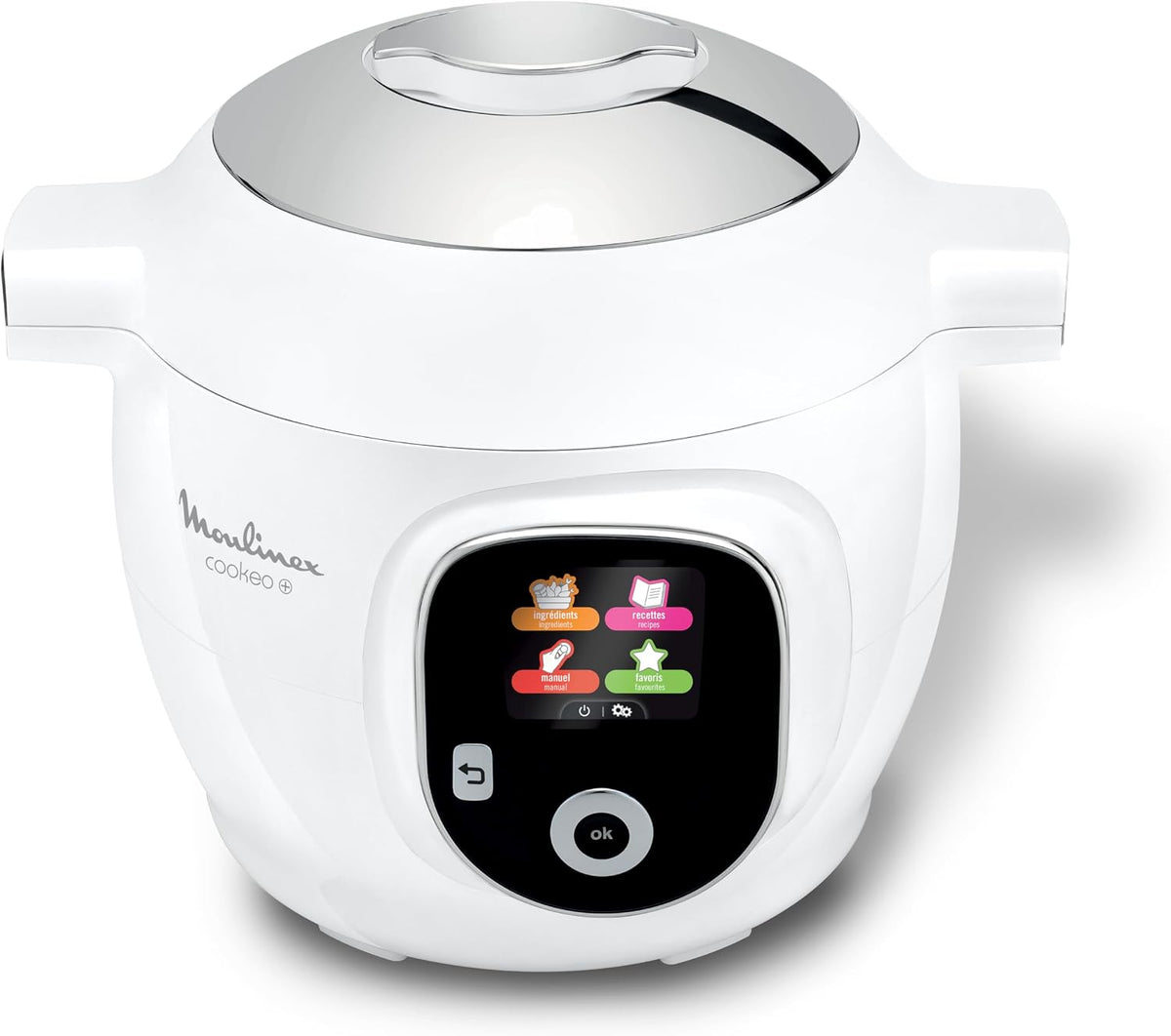 Moulinex Multicuiseurs, 6 L, Blanc, - Cookeo+ Multicuiseur intelligent - - 80 recettes