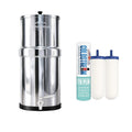MONDERMA Filtres à eau, 5.6 L, Acier inoxydable AISI 304 pour la fontaine et le robinet, assurant durabilité et résistance à la corrosion., Noir