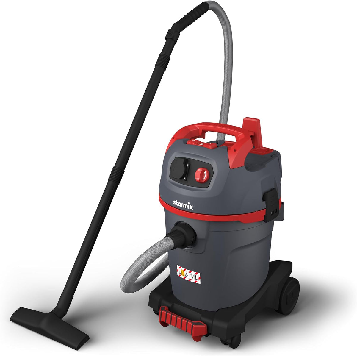 Starmix aspirateur eau et poussière, 1400 W, 32 L, Noir, uClean ADL-1432 EHP, Aspirateur Industriel, Classe de poussière L avec Prise de Courant