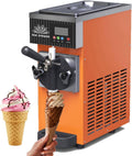 FJYAWEN sorbetière, ZB-BQL28, 20 x 40 x 51 cm, 5 Kg, Acier inoxydable, Orange, Machine à Glace à L'italienne Professionnelle