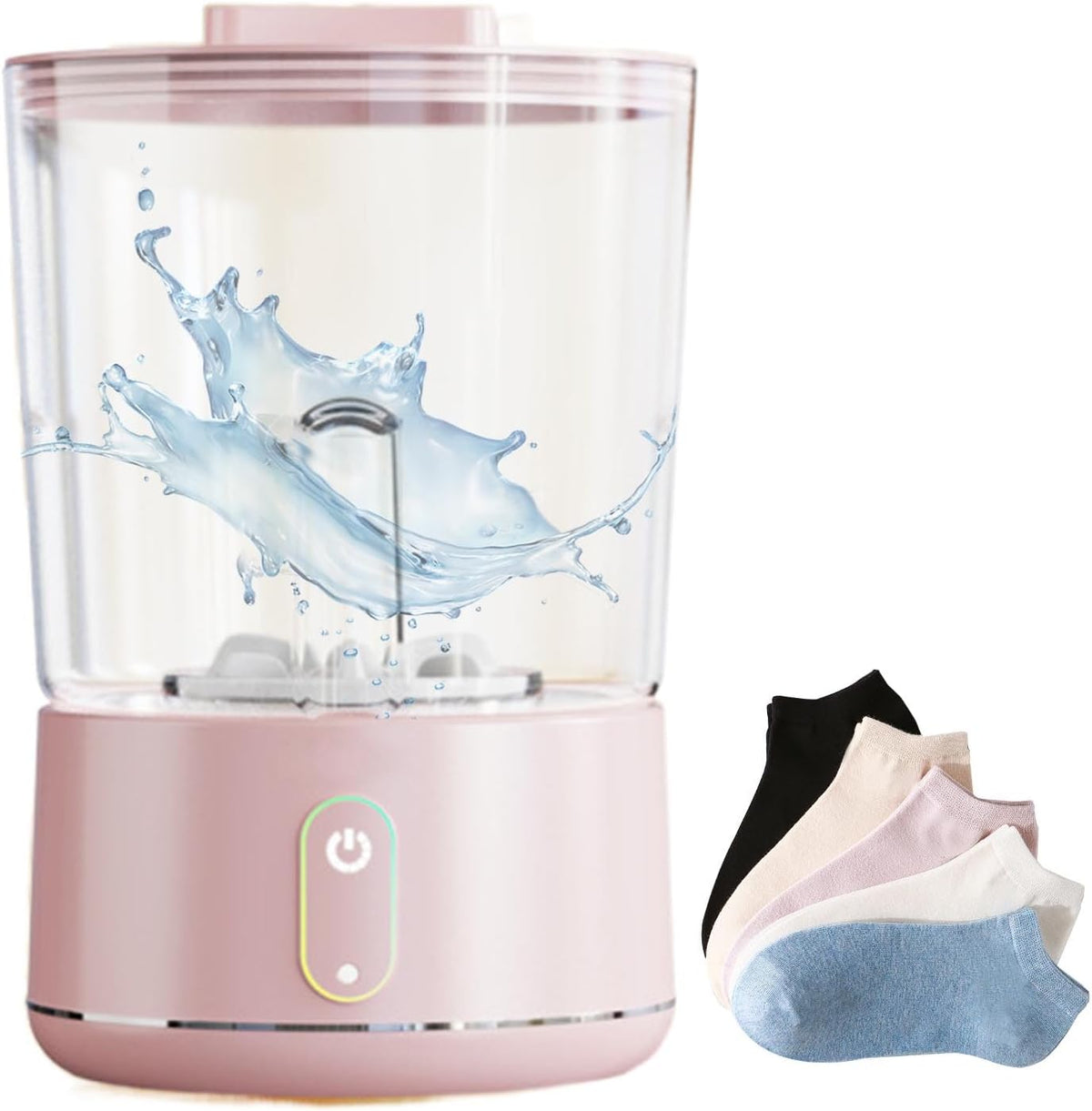 Machine lave-linge, Blanc, à laver portable, idéale pour les appartements, les dortoirs et le camping, Pratique