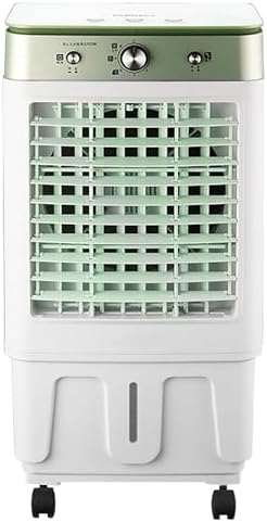 Ventilateur rafraîchisseur d'air, Blanc, par évaporation Portable, réservoir d'eau et 3 Vitesses, idéal pour l'extérieur