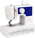 WANGLXST machine à coudre, 35 * 17.5 * 31 cm, Blanc, Ajustables et Multifonction, Portable Electronique pour Débutants