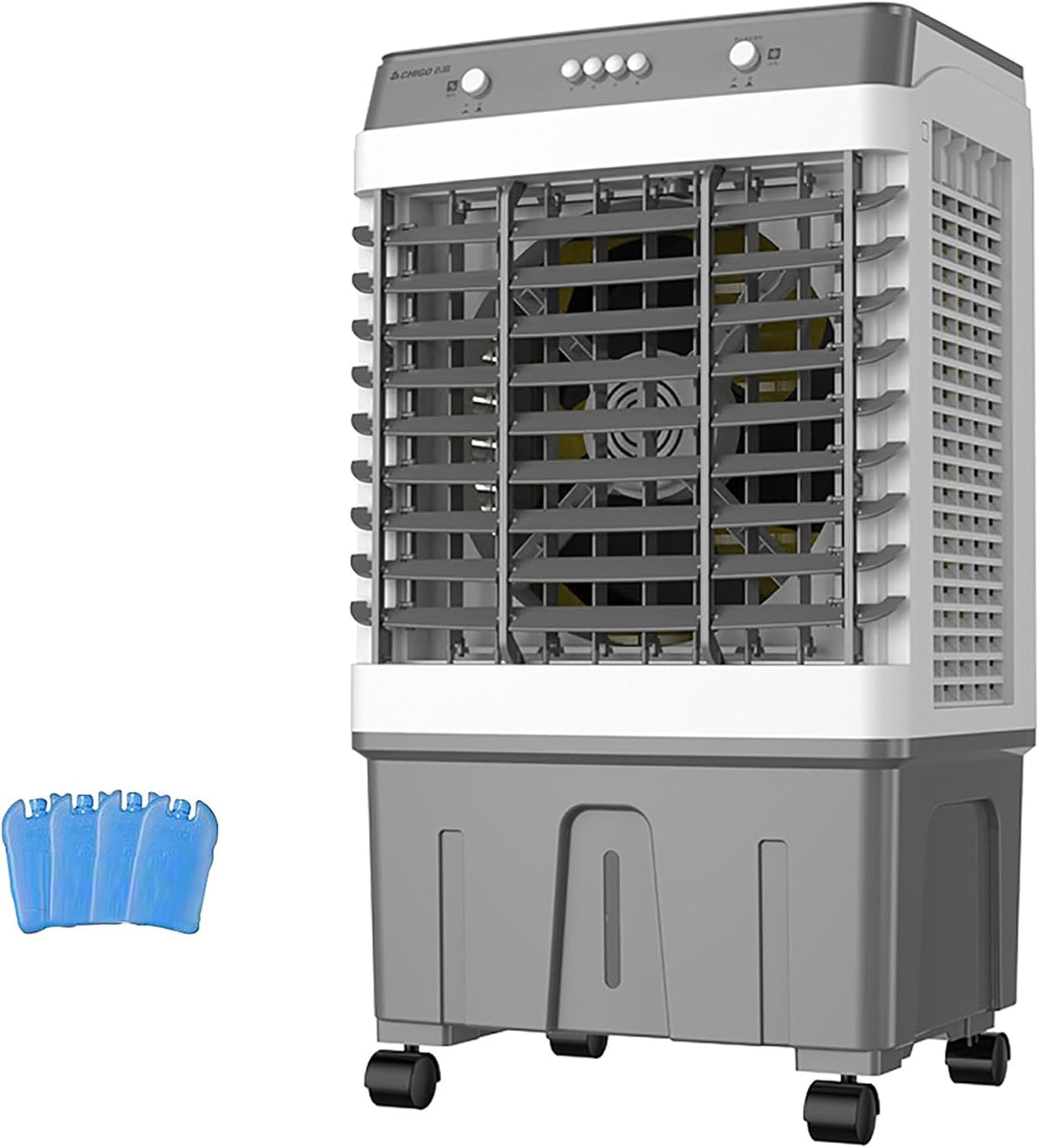 MESCXTY climatiseur portable, Blanc, rafraîchisseur d'air par évaporation, ventilateur de refroidissement extérieur