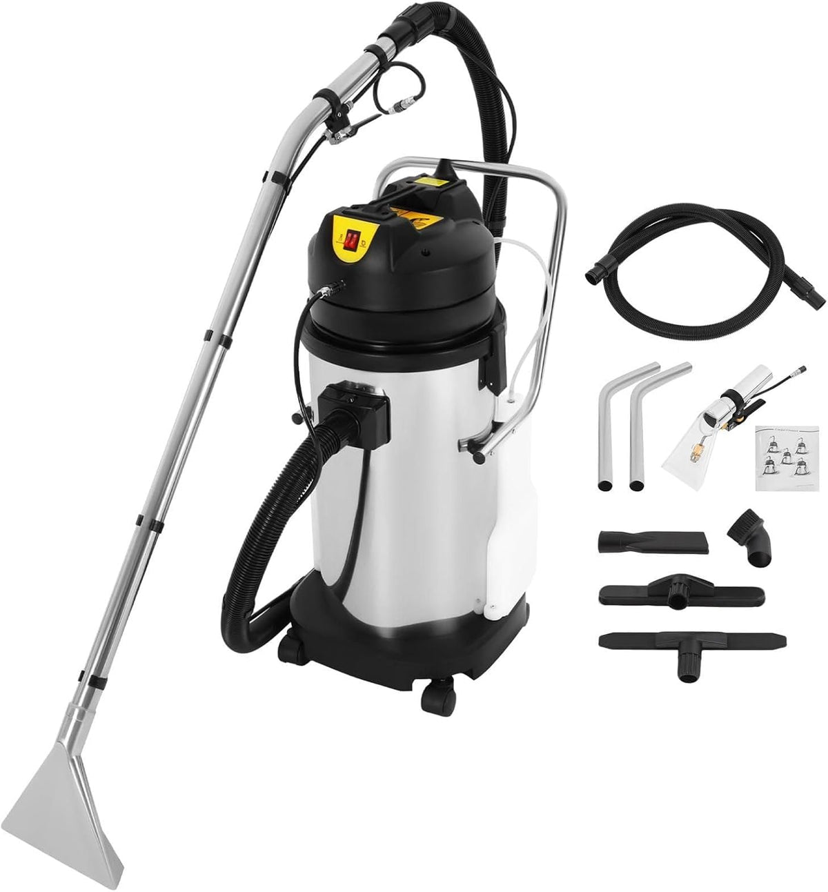 Sunseota canapé, 40 L, acier inoxydable, Noir, Nettoyeur de Tapis Professionnel 3 en 1 : extracteur et aspirateur pour Can