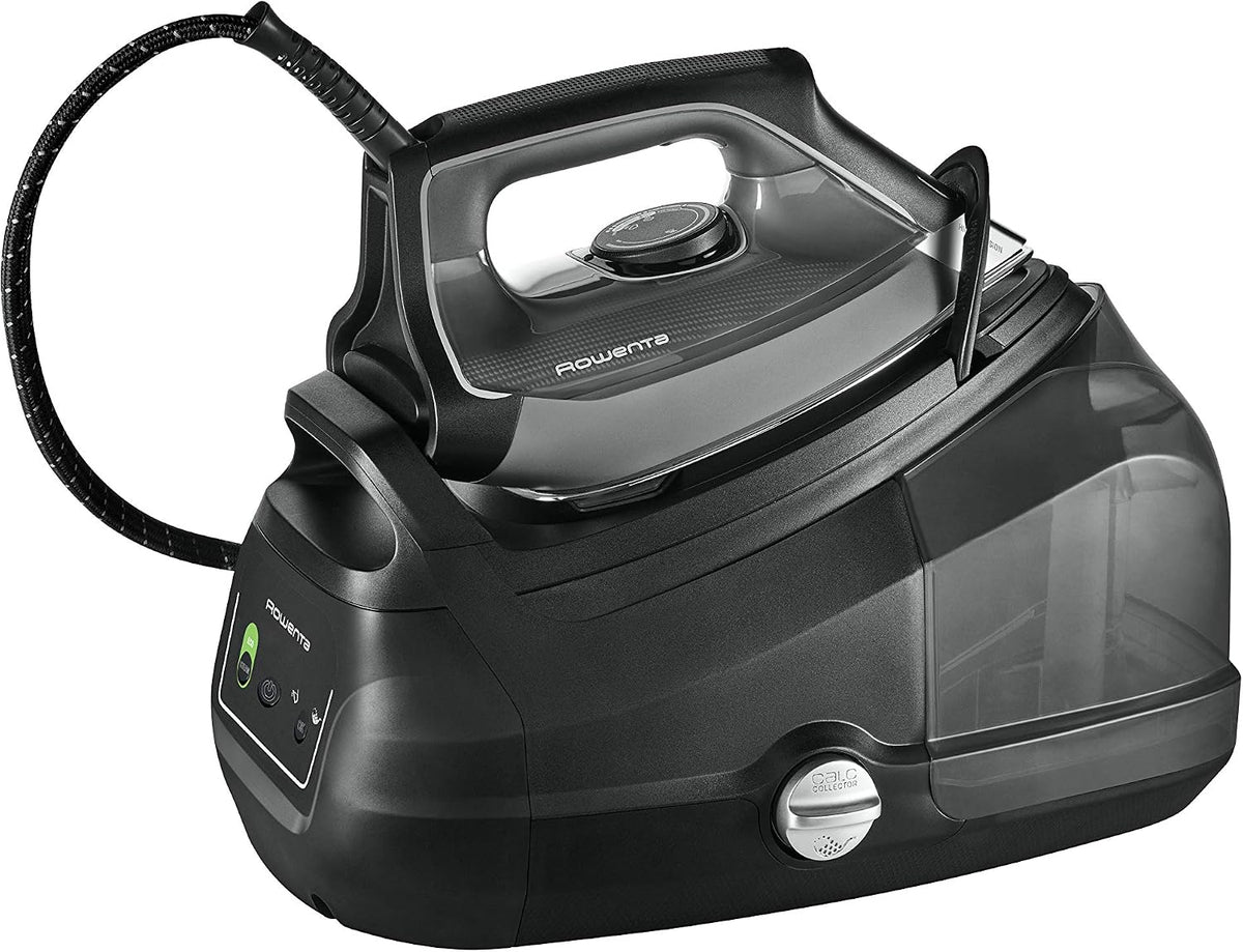 Rowenta Centrales vapeur, 6,9 bar, 2400 W, 1,1 litre, Noir, DG8622 Perfect Steam PRO Fer à vapeur avec chaudière silencieuse