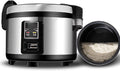 SaryEdge Cuiseurs à riz, 10 L (10-20 personnes) 1250 W, 25 L, 10 L, Argenté, Cuiseur à Riz Professionnel Grande capacité en Acier Inoxydable