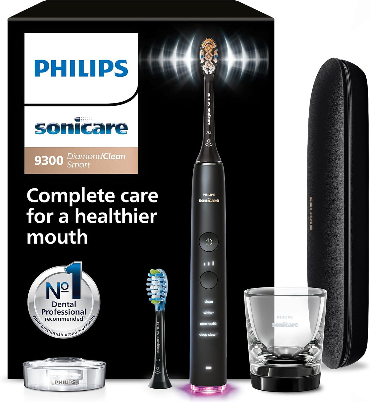 Philips Sonicare Brossettes de rechange, Noir