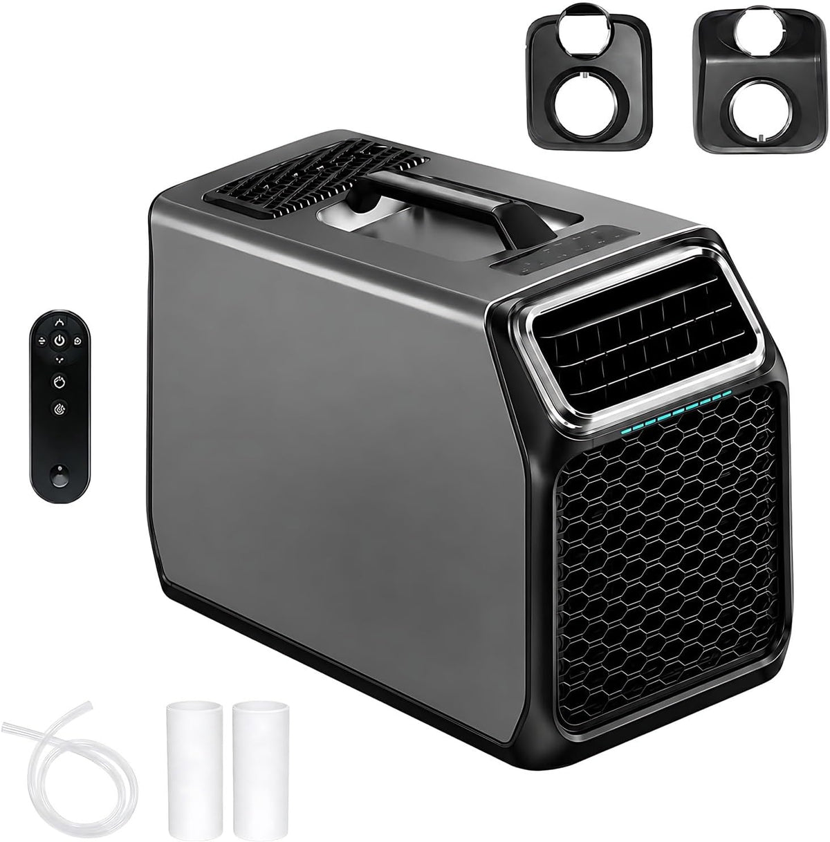 climatiseur portable Acentesoft, 54,3 × 31,5 × 36,3 cm / 21,4 × 12,4 × 14,3 pouces, 550 W, 110 V / 230 V, 5000 BTU, Gris, Climatiseur de Camping
