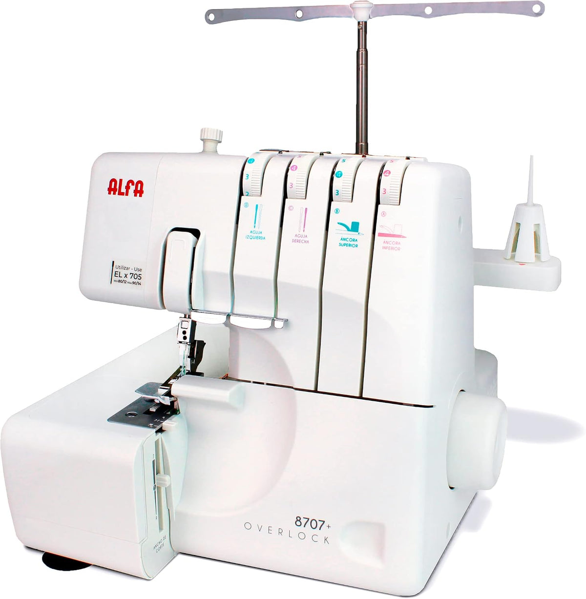 Alfa surjeteuse, Blanc, 8707 Machine à Coudre et Domestique