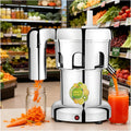 YXYLJOZ centrifugeuse, 370 W, Noir, Commerciale, extracteur de jus Automatique pour Fruits et légumes, extracteur Haute efficacité