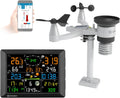 BRESSER Stations météo et baromètre, Noir, Station météo, sans fil, portée de 1, capteur extérieur 7 en 1