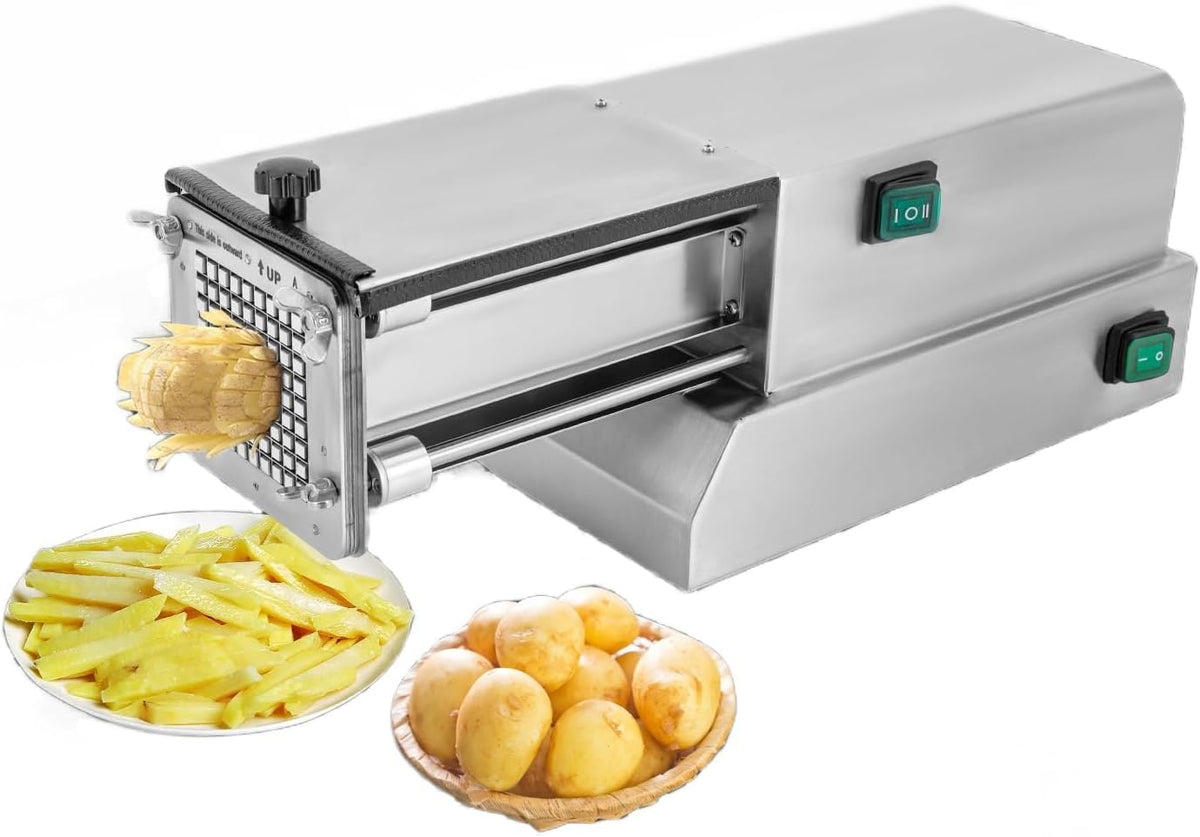 Trancheuse trancheuse électrique, 200 W, 110 V, Argent, électrique Professionnelle pour Pommes de Terre, Carottes et concombres