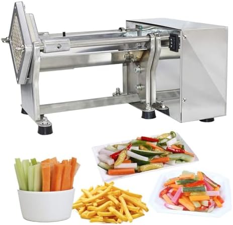 Machine trancheuse électrique, Argenté, à Couper Les Frites, en Acier Inoxydable, Coupe-Pommes de Terre Automatique