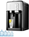 GDBTDL fontaine à eau, 25,5 x 23,5 x 41 cm, 220 V, cuve inox 304, Noir, Distributeur d'Eau Électrique Chaude et Froide de Comptoir
