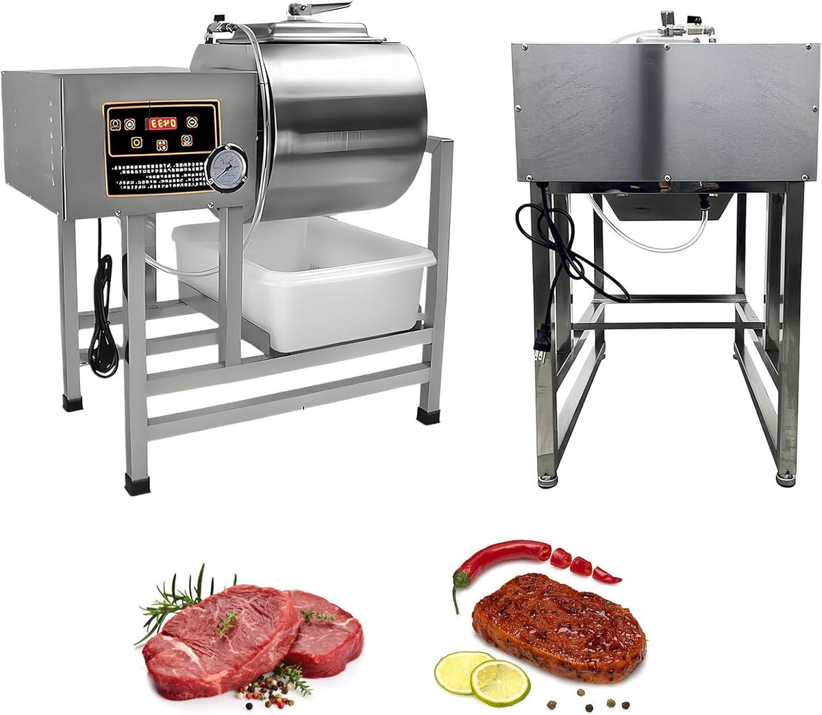 Glowdora Bains-marie sous vide, 45 litres (peut mariner jusqu'à 35 kg), 350 W, 45 L, Acier inoxydable, Noir