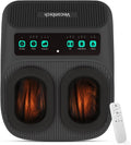 veicomtech appareil de massage des pieds, Noir, Masseur de pieds Shiatsu avec chaleur, vibration et compression réglables ( )