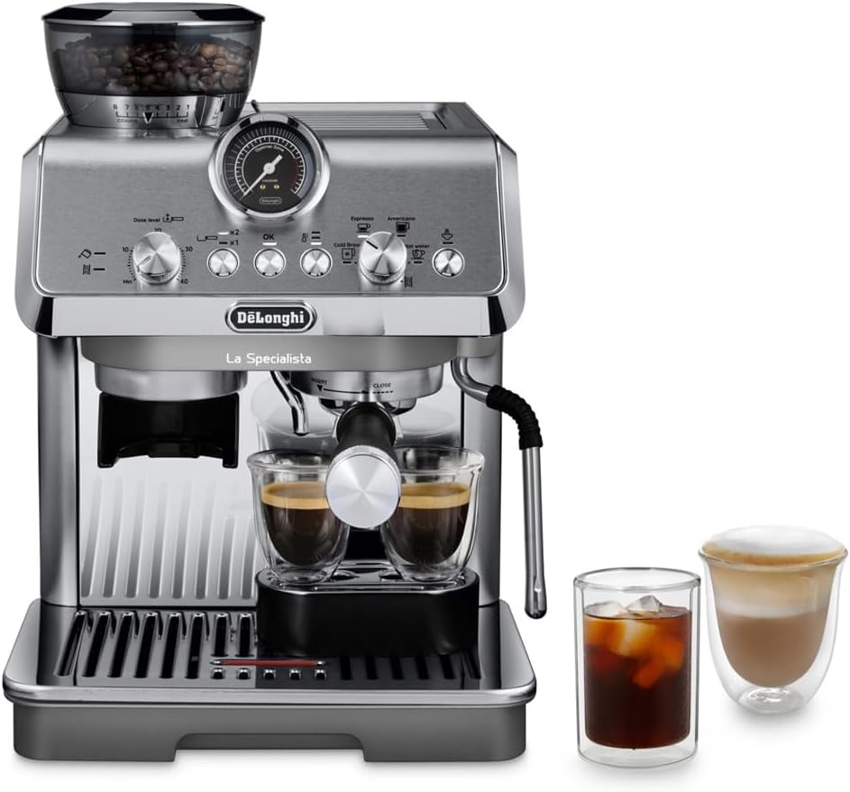 De'Longhi machine à café, Noir/Argenté, La Specialista Arte Evo EC9255.M, Espresso avec Fonction Cold Brew