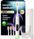 PHILIPS Soniques, Blanc, Sonicare DiamondClean 8500 nouvelle génération, brosse à dents électrique avec capteur de pression