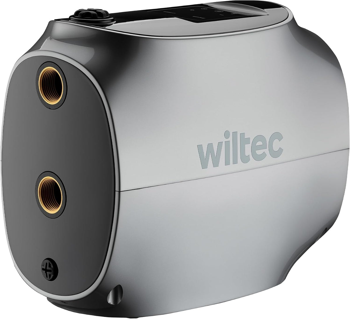 WilTec Pompes à eau électriques, 450 W, 30 m, Noir, Pompe centrifuge à entraînement magnétique automatique