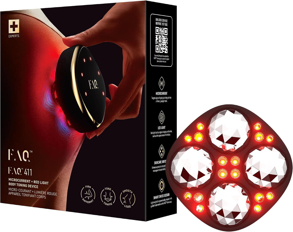 FAQ appareil de massage, Rouge, 411 Profond à Microcourants avec Lumière