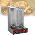 Rotissoire Barbecues à gaz, 3000 W, Argenté, Table Barbecue À Gaz Acier Inoxydable-Rotation 360°C, Viande Döner/Kebap Pour La Maison