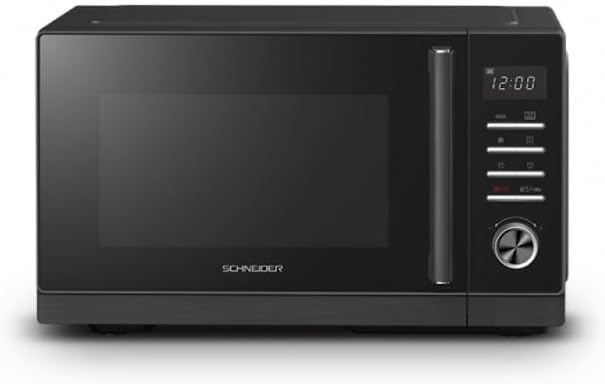 Schneider Fours micro-ondes, 25 L, 900 W, 1000 W, Noir, Four à Micro-ondes Combiné Digital, SCMW2125CDB