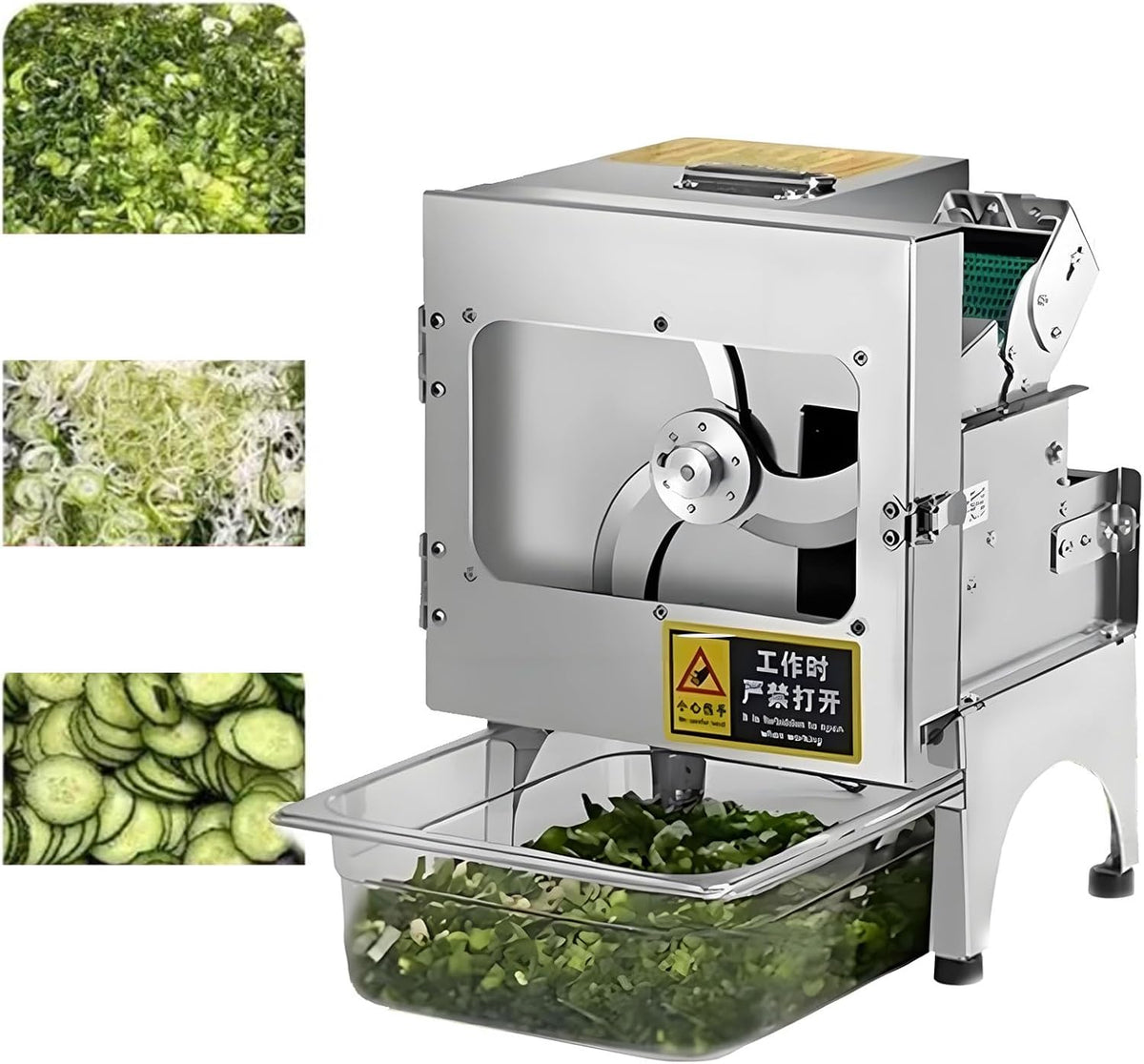 Ofyphth trancheuse électrique, 100 W, 220 V, 200 W, 200 kg, 35 mm, Noir, professionnelle pour légumes, hachoir automatique à oignons verts