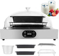 forplubossmmp Machines à pain, 120 W, Noir, Machine Commerciale De Levée De Pâte, Fermentation Double Couche