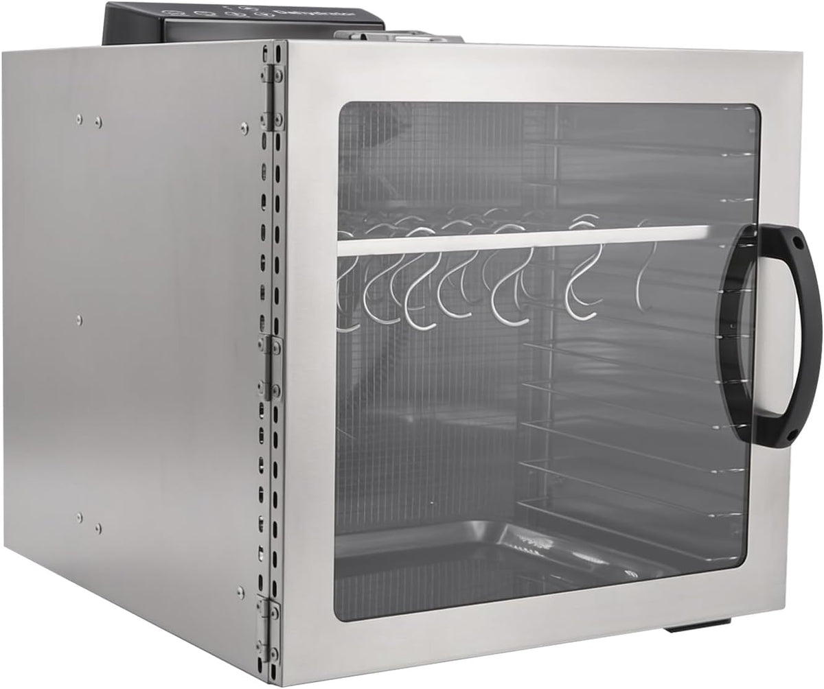 Dekltus déshydrateur alimentaire, 46,5 x 40 x 38 cm., 42,5 l., 55 dB., 1000 W, acier inoxydable, silicone., argenté