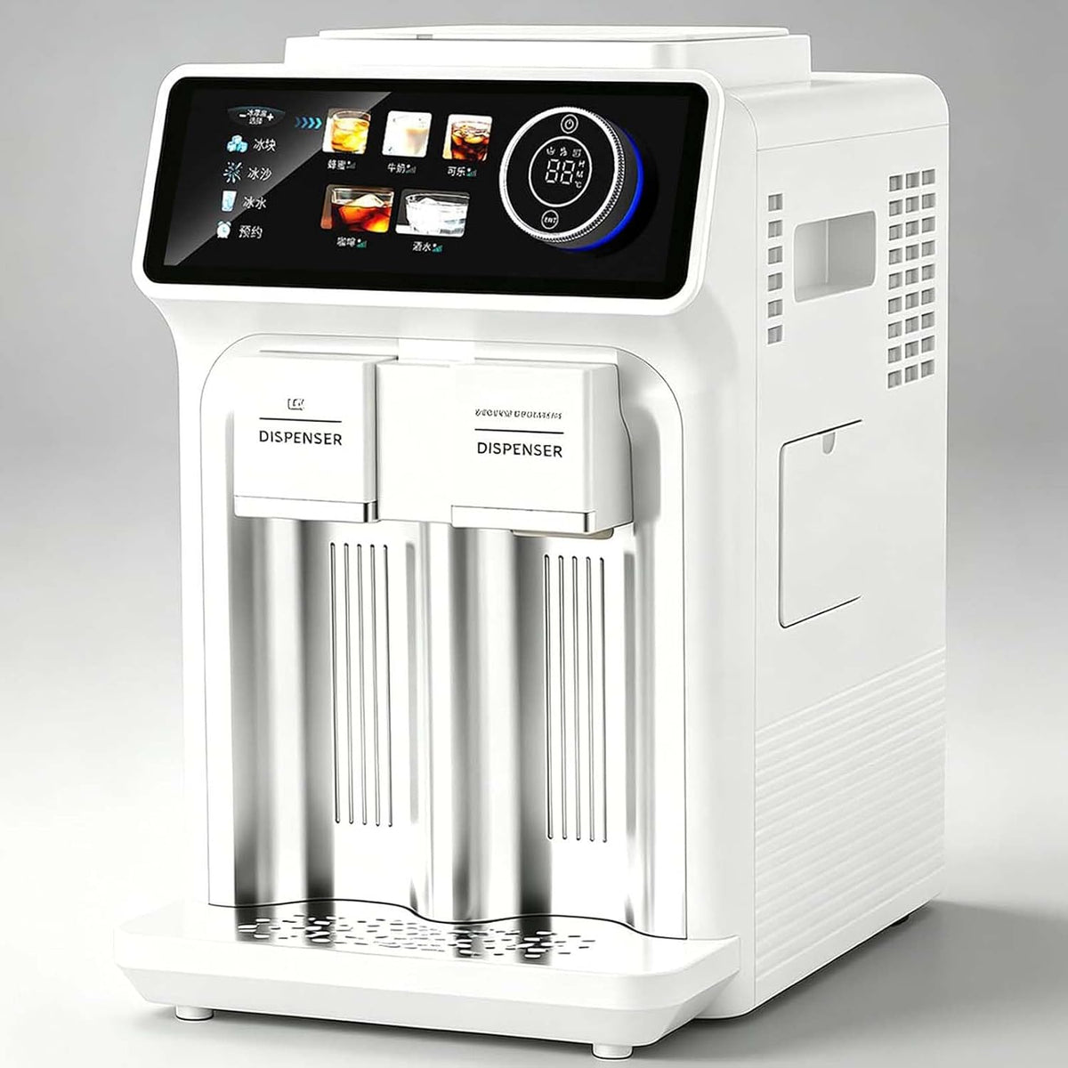 YISHENX machine à glaçons, 120 W, Blanc, Professionnelle, Portable 3 En 1, 5 Modes De Distribution, 12 Glaçons Par Machine