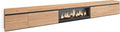 Skraut Home cheminée électrique, 107 cm., 34 W., 368x45x35, Marron, Meuble TV, Banc Télé, Grand Espace de Rangement