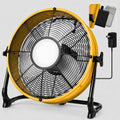T-SUN Ventilateurs USB, 40,6 cm, 18 V, 20 V, Blanc, Ventilateur sans fil à batterie de compatible avec batterie Dewalt /