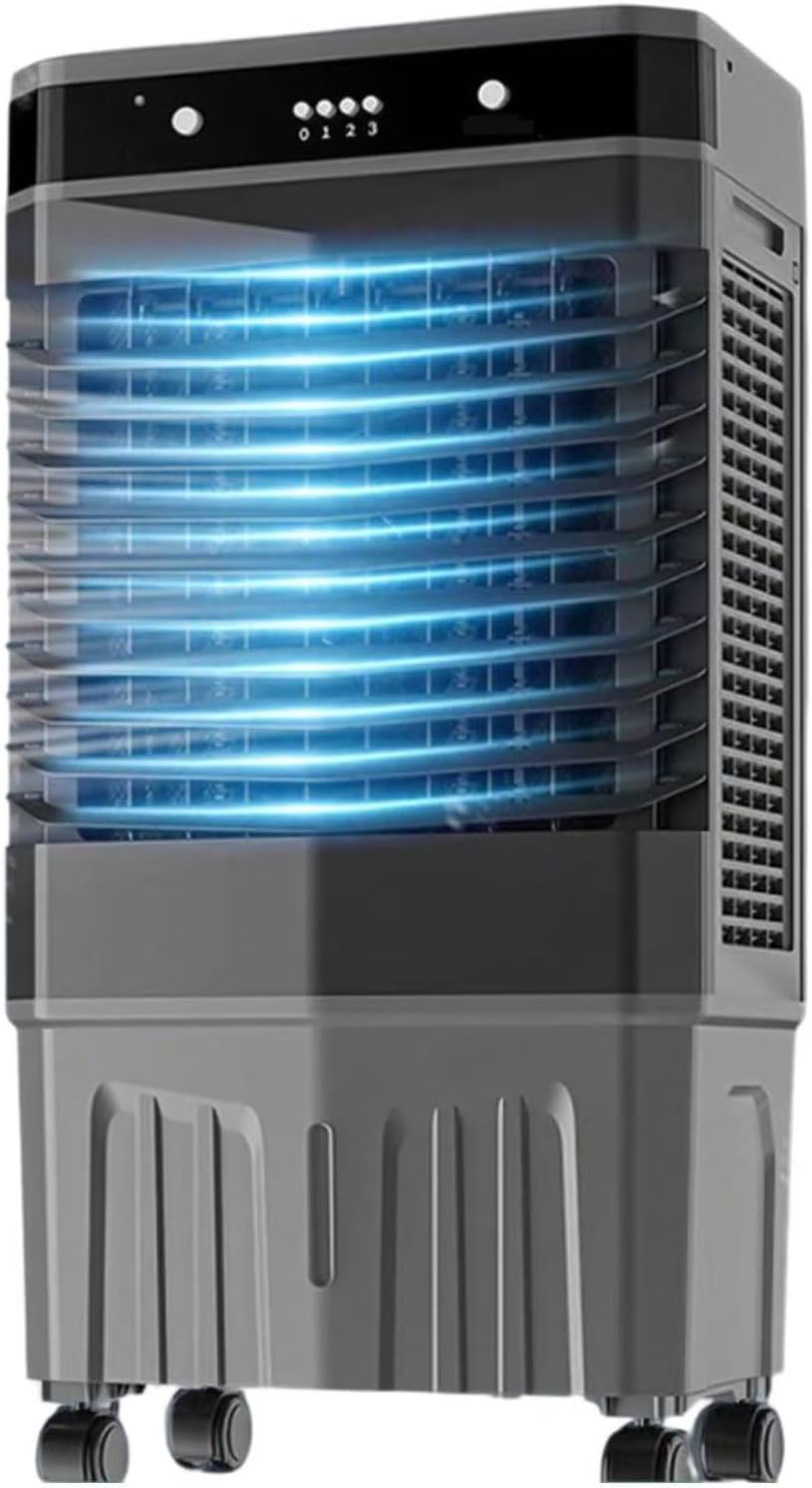 climatiseur portable XSDAJSD, 50 l, Blanc, 3 en 1 à faible consommation d'énergie avec télécommande, refroidisseur d'air oscillant à 120°