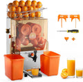 VEVOR presse-agrumes, 520x430x780 mm / 20,47x16,93x30,71 pouces, 120 W, Acier inoxydable 304 + PC, Orange