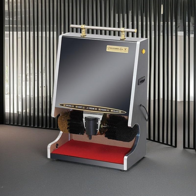 WEIMILOR Cirages pour chaussures, 50 * 29 * 81 cm, Argenté, Nettoyeur de Chaussures électrique, Machine à cirer Les Chaussures électrique Domestique