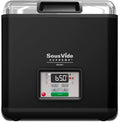 Louis Tellier Bains-marie sous vide, 28,5 x 22,5 x 16 cm, Noir, SousVide Supreme™ Bain-Marie, Cuisson Sous Vide Précise et Professionnelle